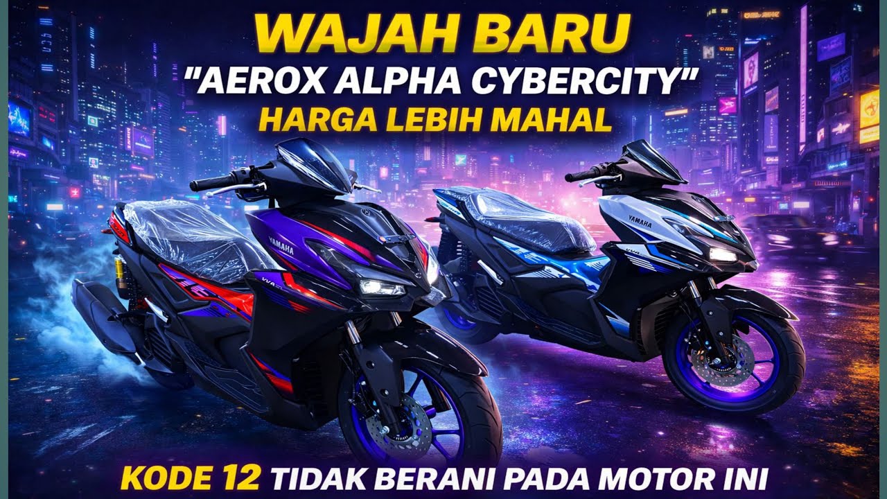 HARGA LEBIH MAHAL‼️AEROX ALPHA CYBERCITY TERBARU MAKIN MEWAH.
