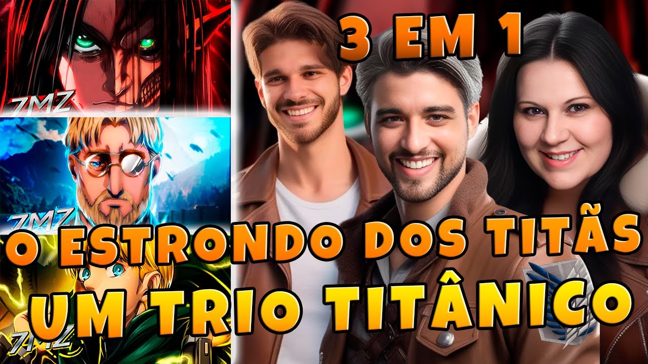 3 EM 1 ATTACK ON TITAN 7 MINUTOZ | EREN ESTRONDO | ZEKE SALVAÇÃO | ARMIN | MULT REACT EM FAMÍLIA