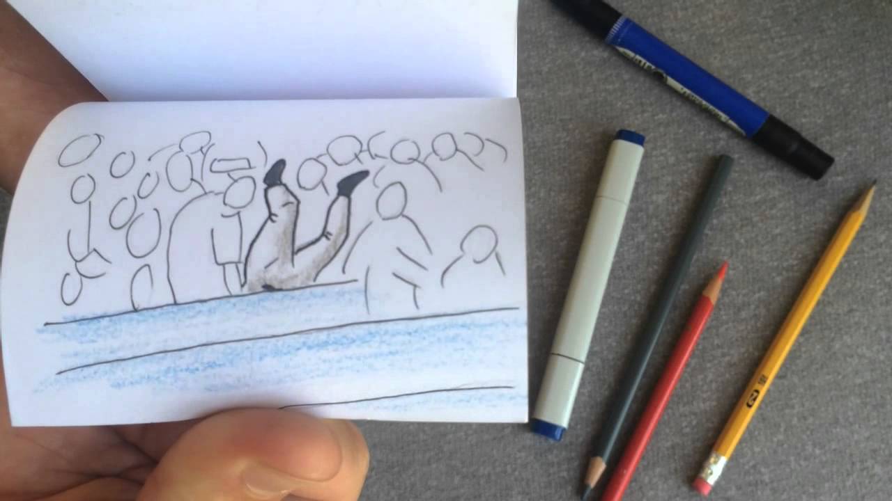 Derek Jeter Hand-Drawn Animated Flipbook