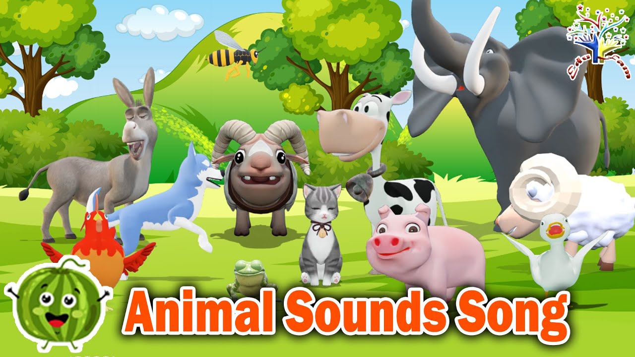 Animal Sounds Song CYM CAN YOU MAKE THE SOUND OF THESE ANIMALS? || Edufam Kids Song and Nursery