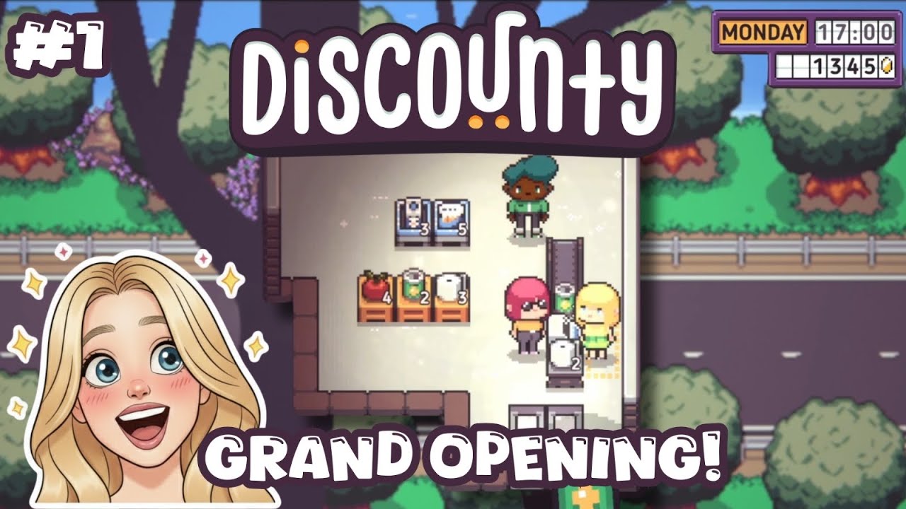 Discounty – Episode 1 | Learning the Basics & First Customers! (No Commentary)