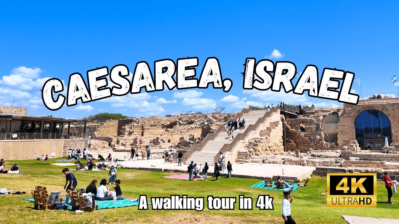 Caesarea Israel Walking Tour 4K Roman Ruins, Amphitheater & Harbor