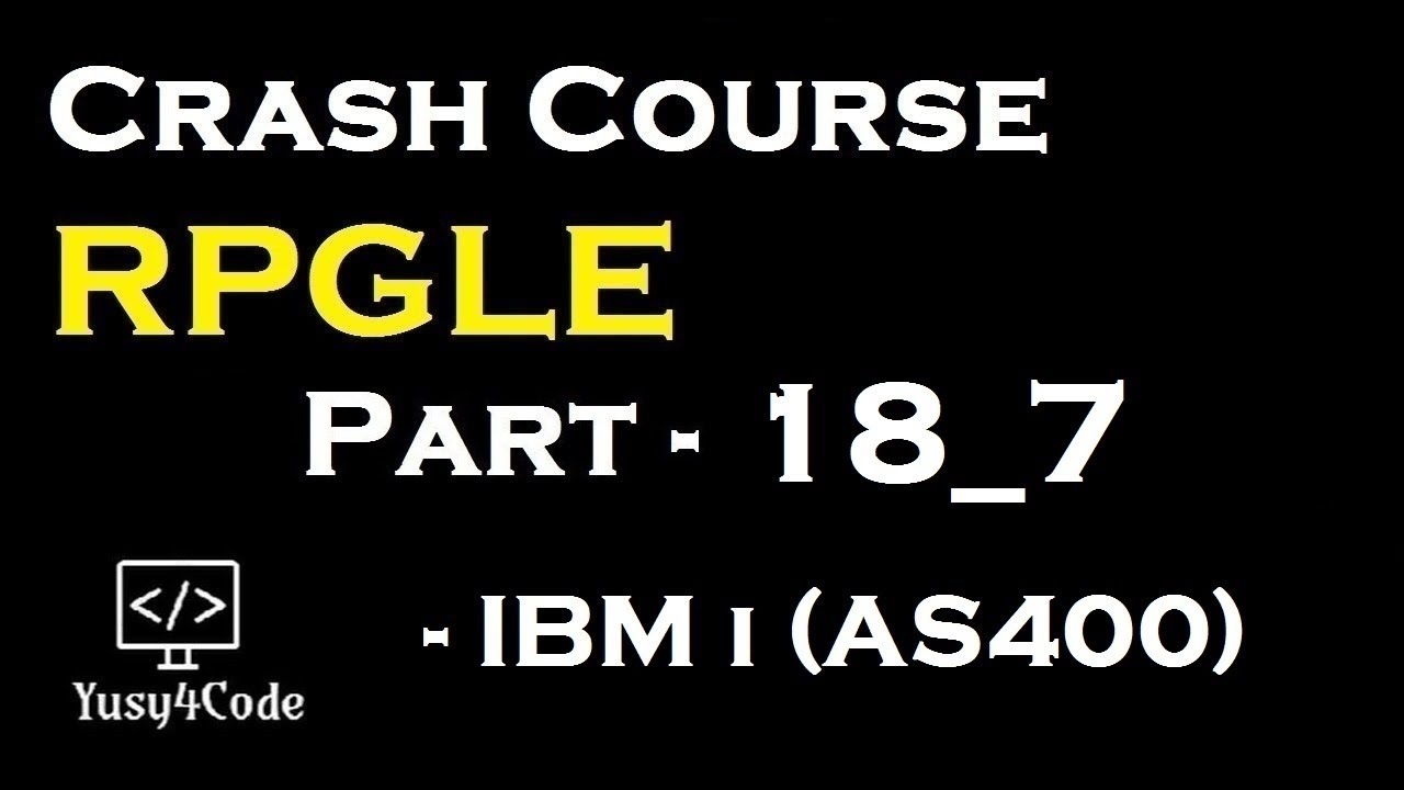 Crash Course RPGLE - Part 18_7 | View/Edit student details of mini project