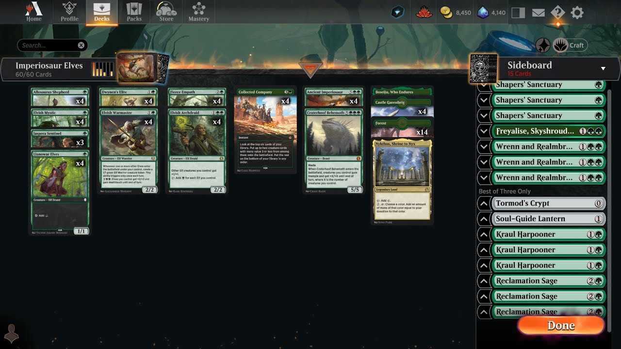 MTG Arena Brews From Scratch: Historic Ancient Imperiosaur Elves