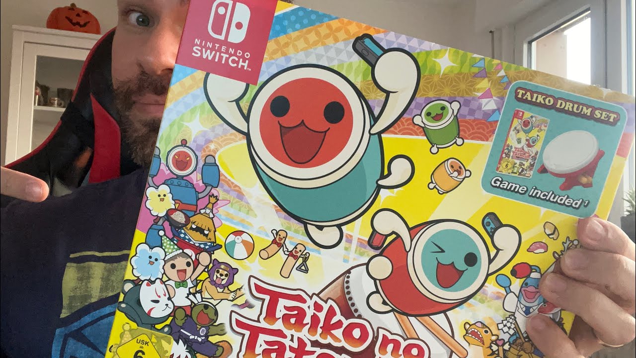 Taiko no Tatsujin Drum 'n´ Fun! Nintendo Switch unboxing e gameplay PT-BR