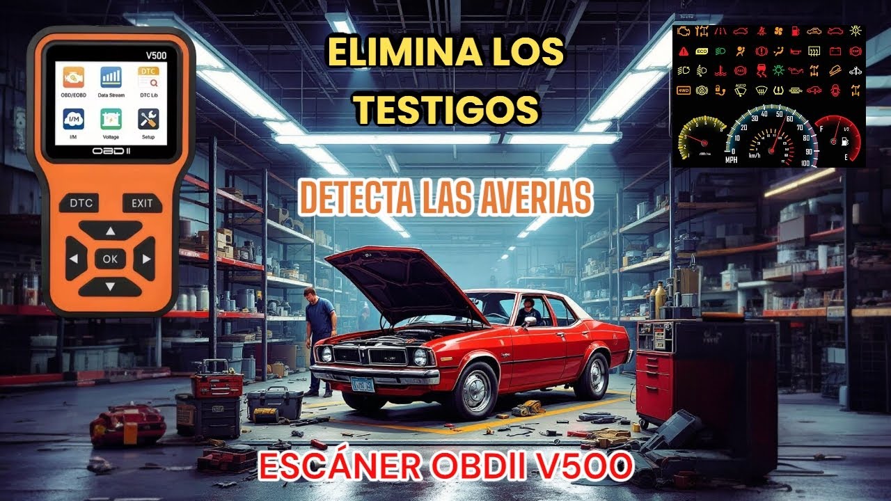 ESCÁNER OBD2 V500 PARA DIAGNÓSTICOS Y ANÁLISIS DEL COCHE