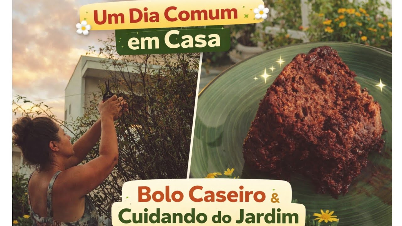 Entre Bolo e Plantas: Um Dia Simples no Jardim | Bolo e Jardim Encantado 