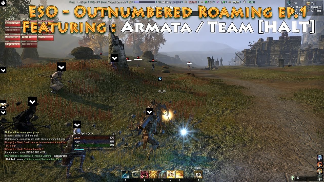 ESO - Outnumbered Roaming PvP ep.1 - Team [HALT]