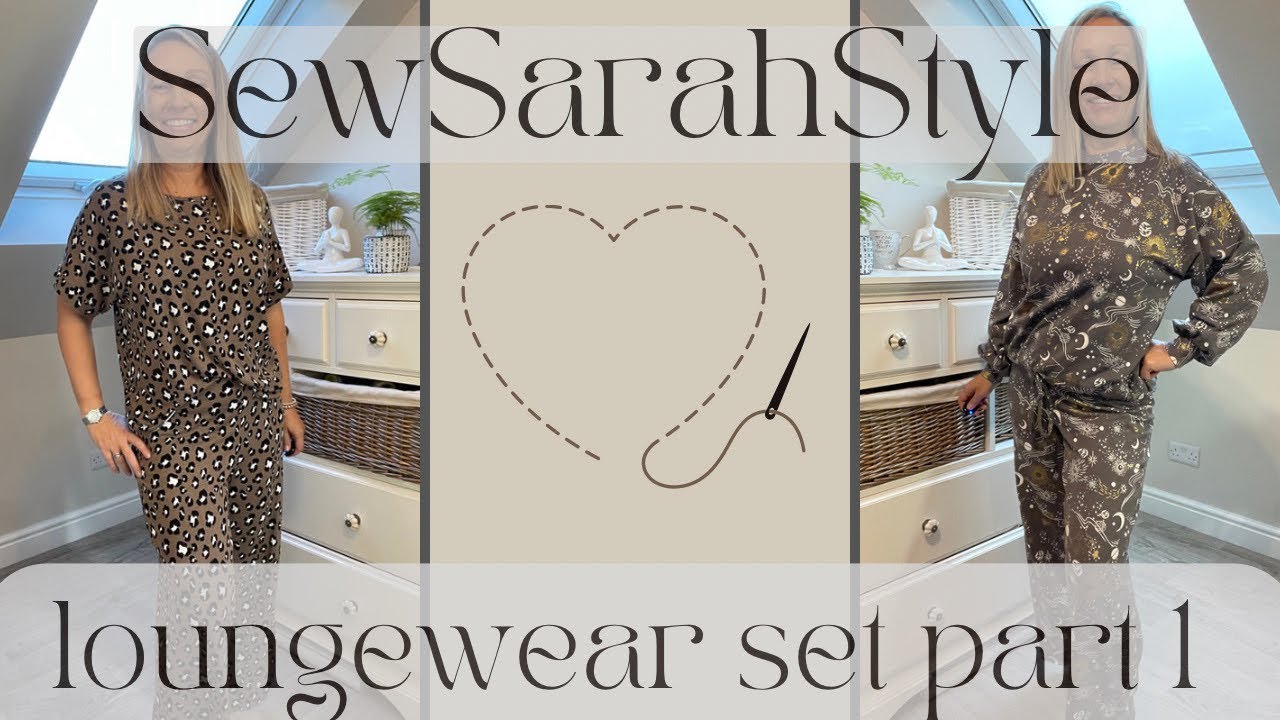 Easy comfy loungewear patterns and sewing a set