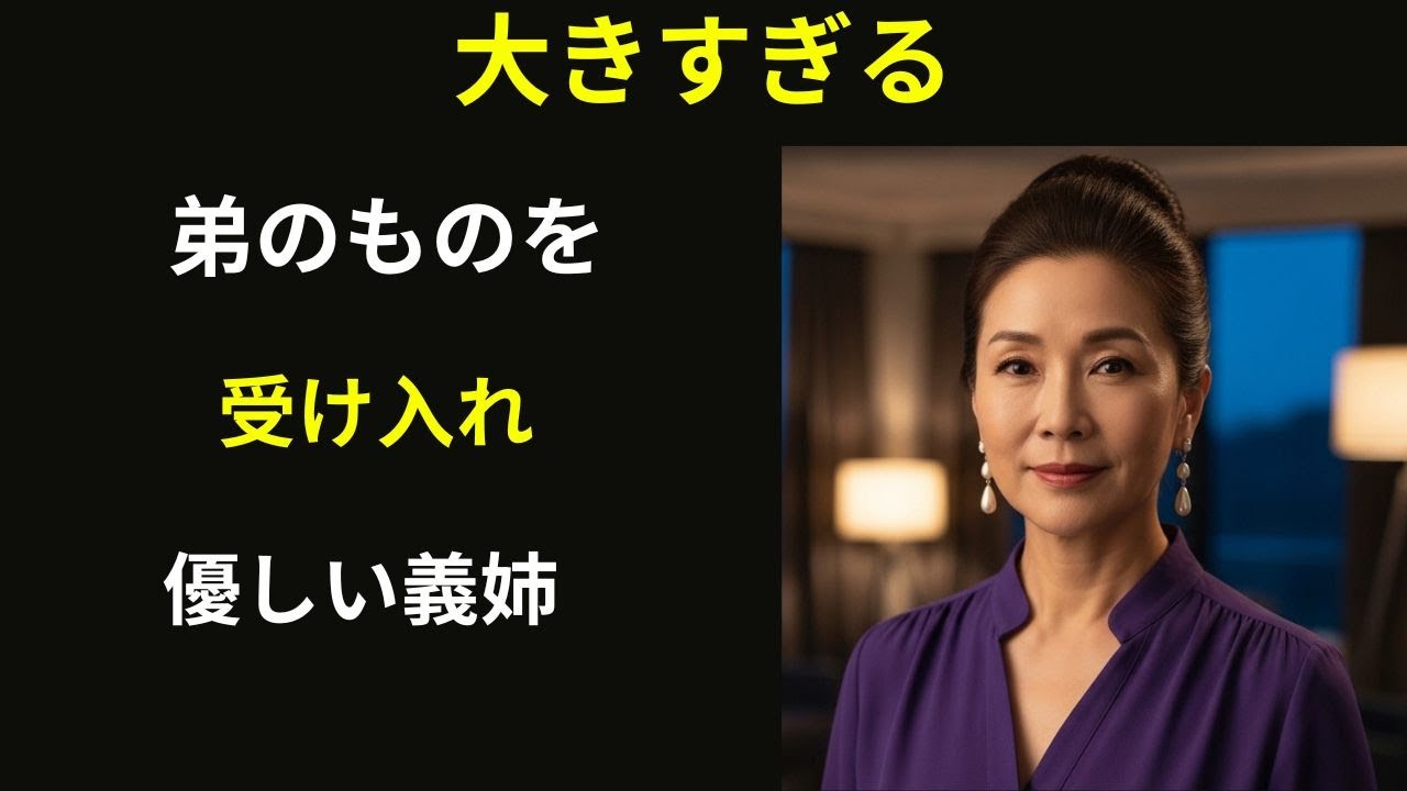 【シニア恋愛】とてつもなく大きな義弟の悩みを受け止めた義姉。