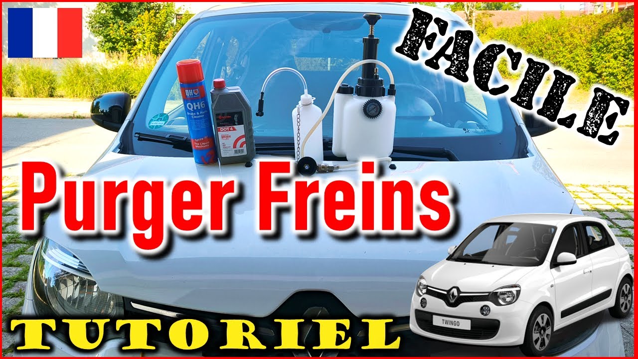 🇲🇫 Purge freins FACILE - 1 seule personne - Exemple avec Renault Twingo III 3 - Moteur SCe70 - Tuto