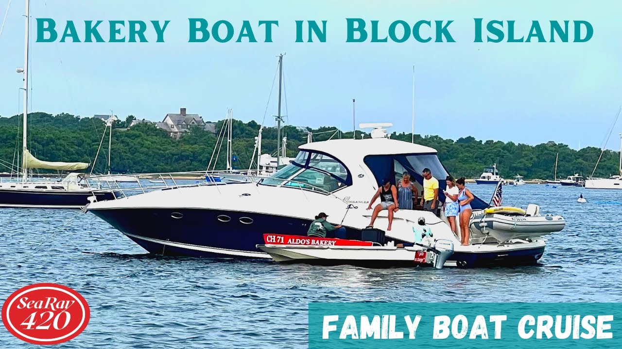 Bakery Boat & Light House! Family Cruise Watch Hill, RI to Block Island, RI-420 Sea Ray(Ep21)