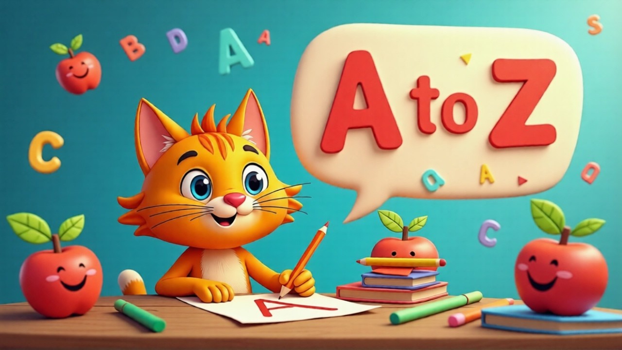 Простое рисование алфавита от А до Я | Быстрое изучение ABCD для детей-2