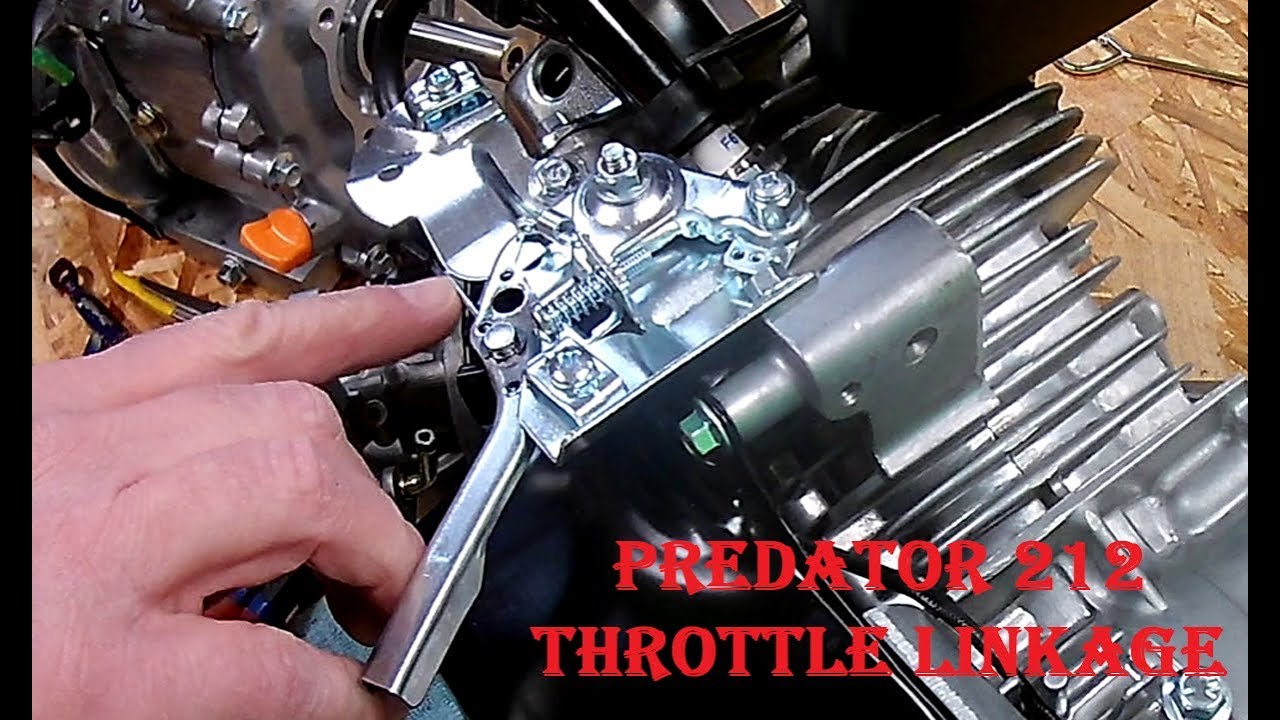 Trike Build #3  Predator Engine Throttle Linkage Setup
