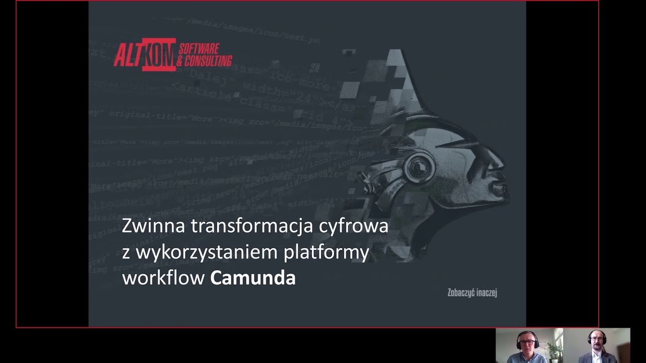 Zwinna transformacja cyfrowa z wykorzystaniem platformy workflow Camunda.