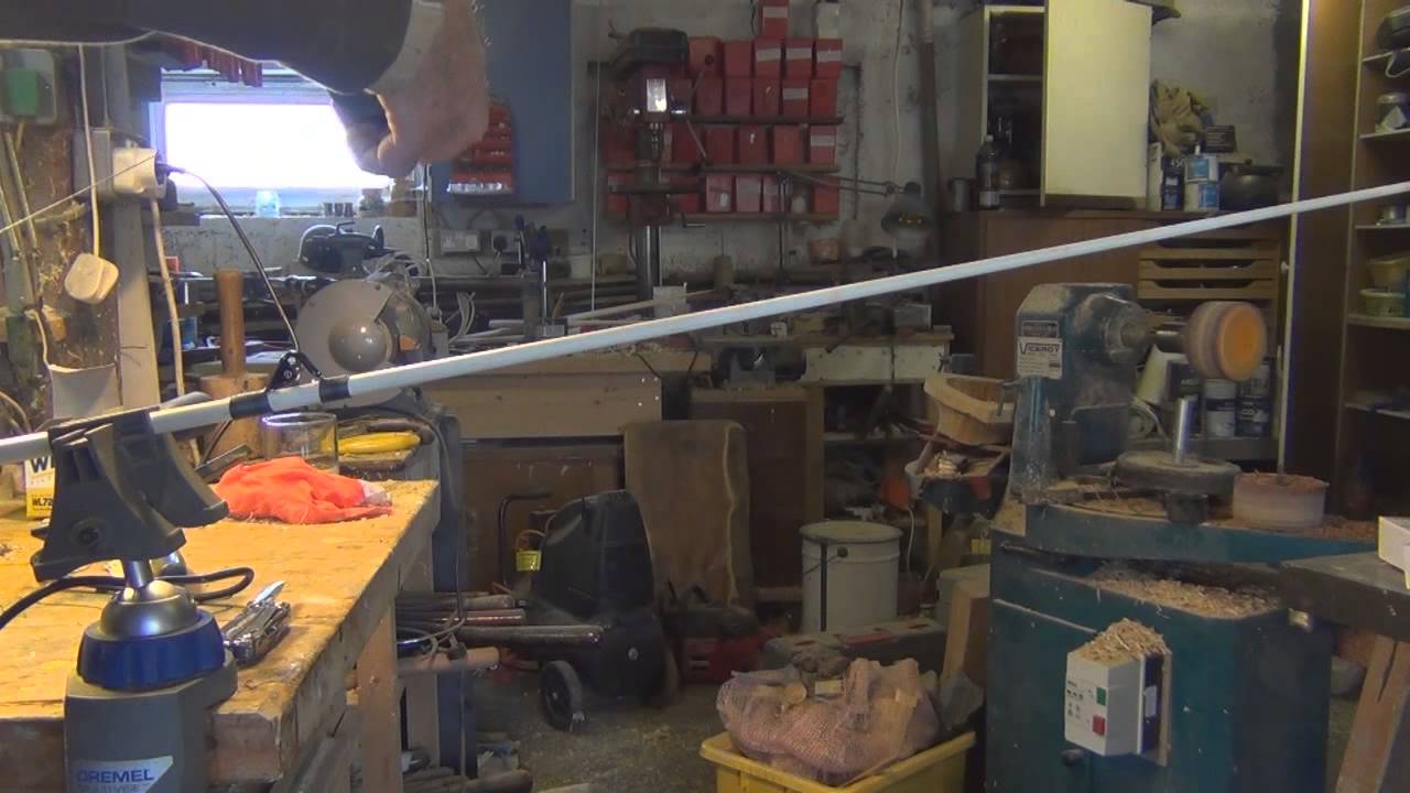 Fixing new guides on a fishing rod - Roller guides.