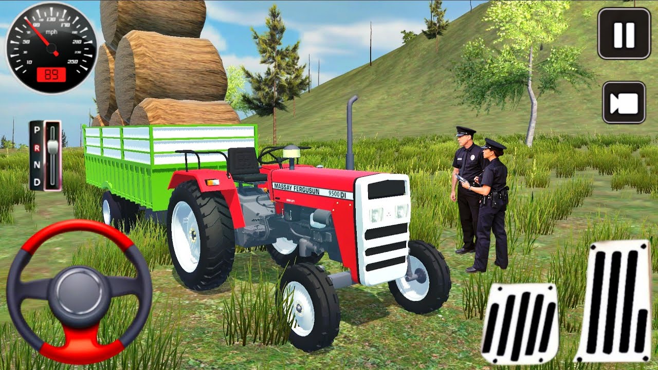 New Tractor Games 2025 | Modern Farming Cargo Tractor Offroad Driving | Android GamePlay