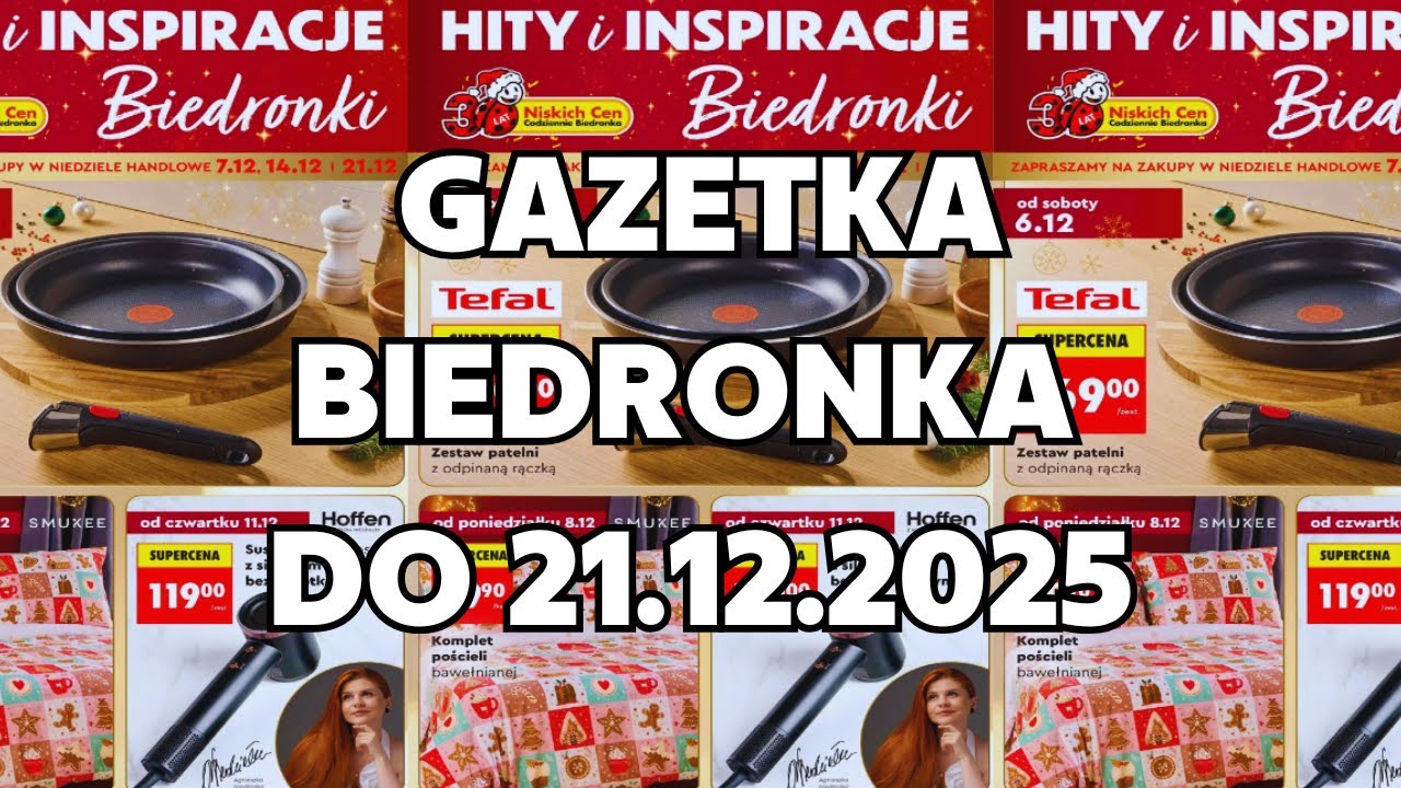 GAZETKA BIEDRONKA DO 21.12.2025 💥 Promocje Biedronka 💥  Co Warto Kupić? 💥 PRZEGLĄD BIEDRONKA 💥