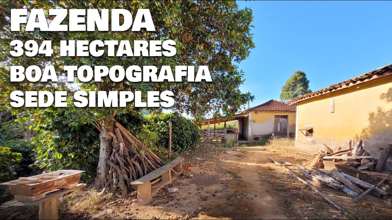 FAZENDA DE 394 HECTARES EM SÃO JOÃO DEL REI - MG