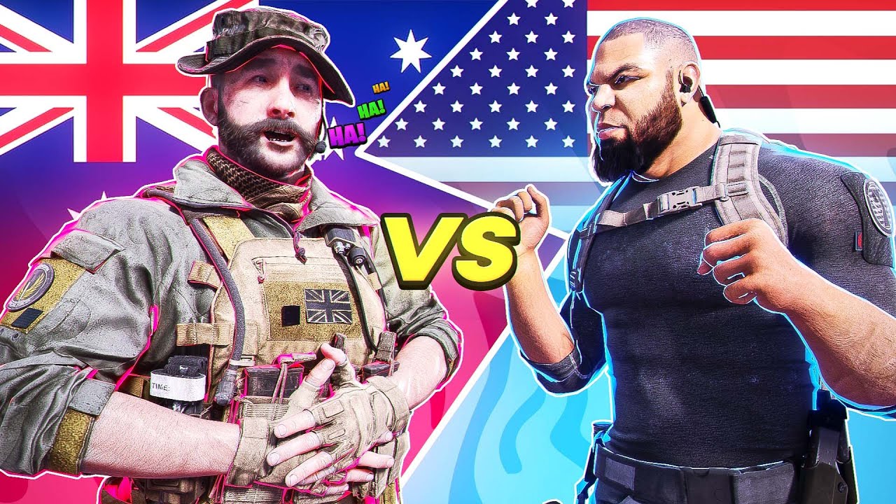 Americans VS Australians IN MODERN WARFARE