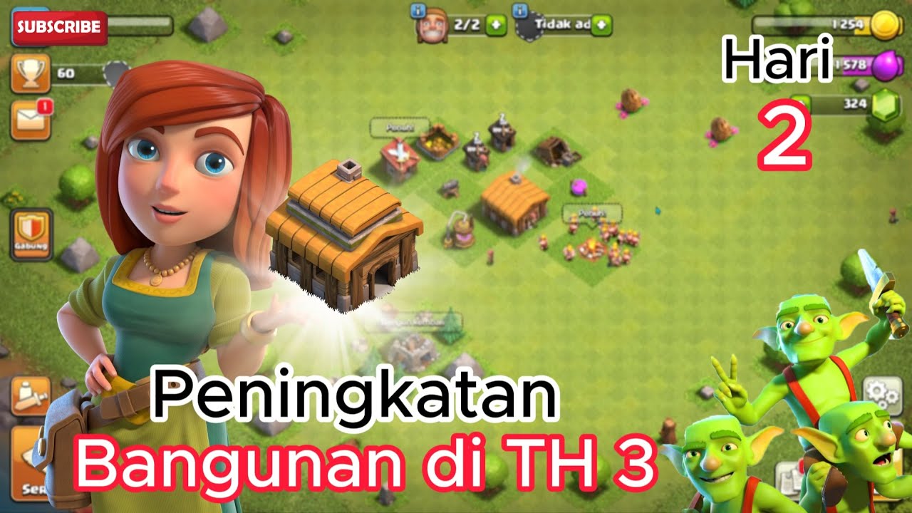 Hari ke 2 perjalanan menuju Th tertinggi #coc #clansofclash