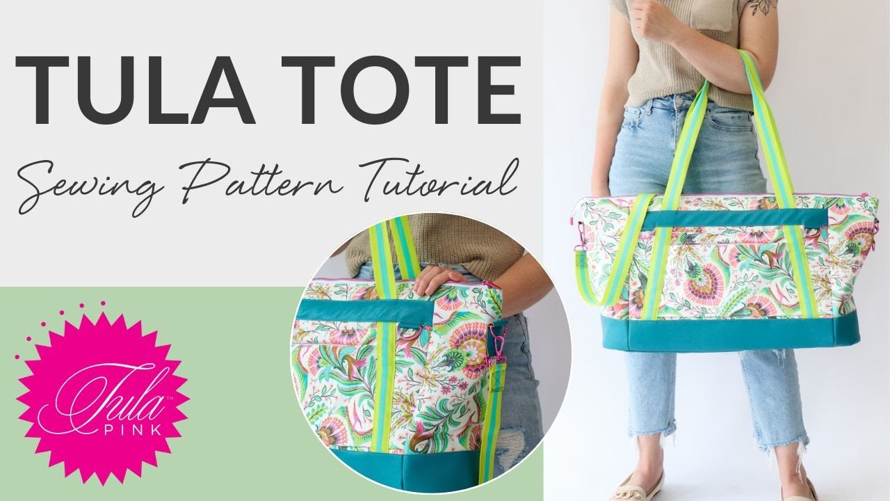 Tula Tote | Travel-Friendly Tote Bag Sewing Pattern Tutorial
