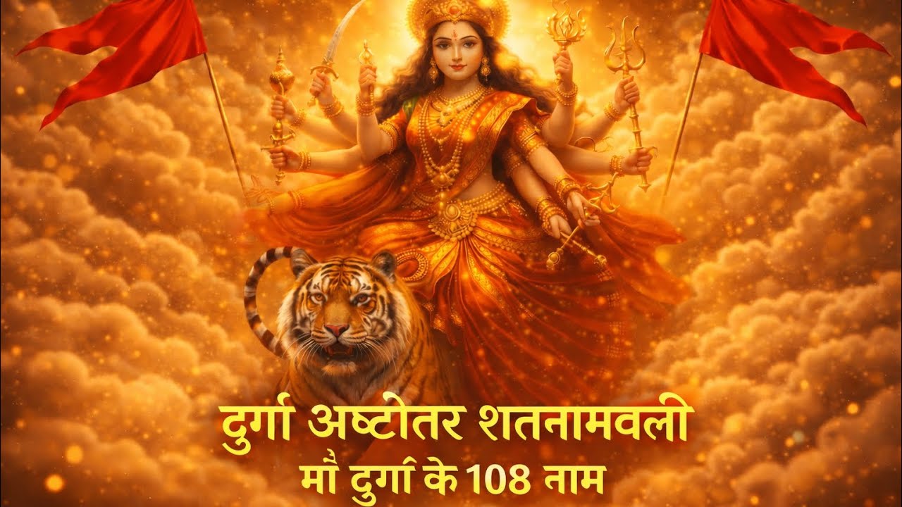 दुर्गा अष्टोत्तर शतनामावली माँ दुर्गा के 108 नाम#durga #shakti #mantra #bhakti #spritual #devotional
