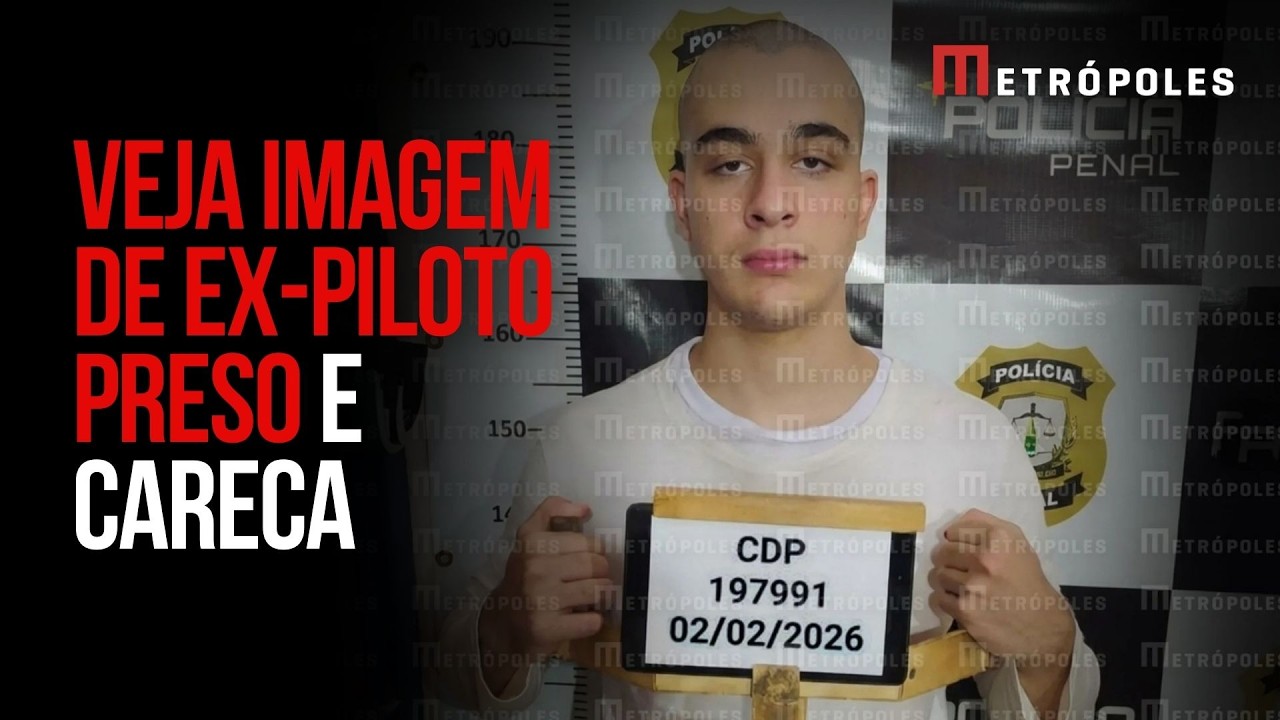 Pedro Turra aparece careca em foto clássica de presidiário