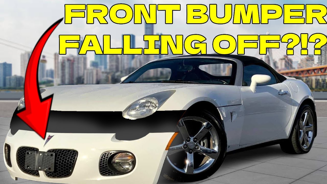 How I fixed my front bumper alignment! Pontiac Solstice