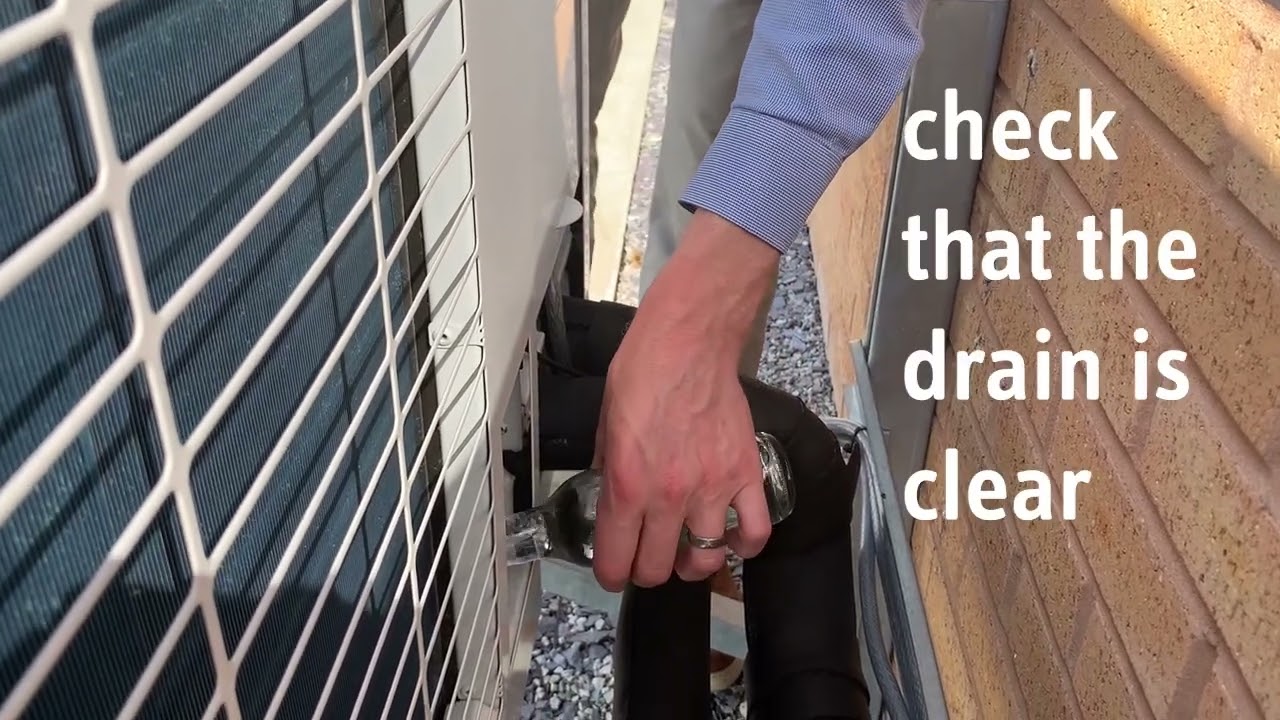 STIEBEL ELTRON air source heat pump - check and clear the drain