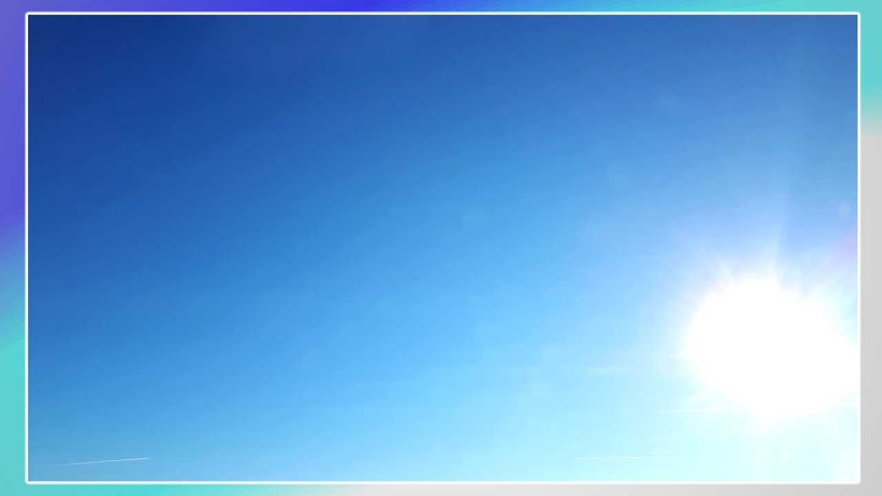 BLAUER HIMMEL, FLUGZEUGE, SONNE LENS FLARE - TIMELAPSE ZEITRAFFER 0067