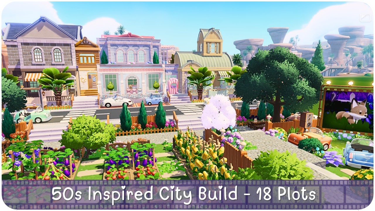 Dreamlight Cinematics Town Build 🏡 | 6-9-12-15-18 Plots | Heartopia Tutorial