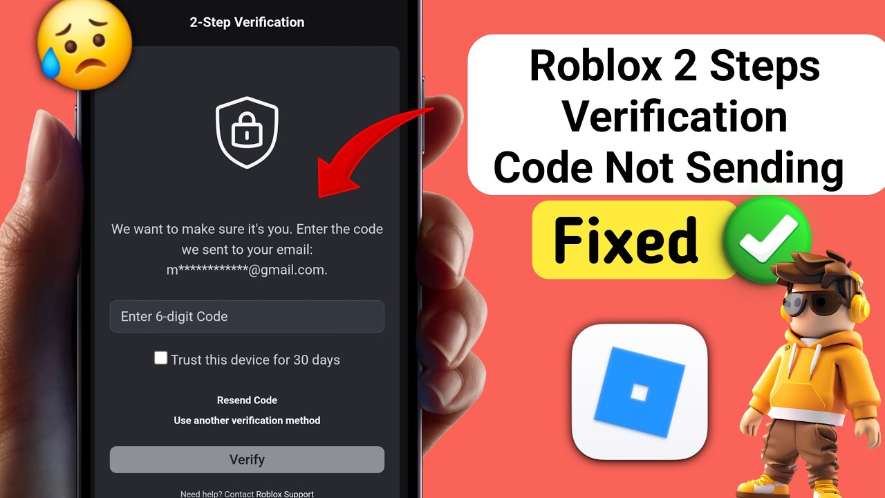 Как исправить ошибку «2-шаговая верификация в Roblox не отправляет письмо» | Код верификации Robl...