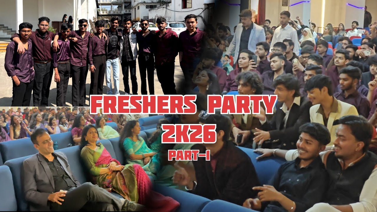 Freshers Party in Jabalpur | New Students First Day Vlog 😍 | Dance, gyanganga college jabalpur 