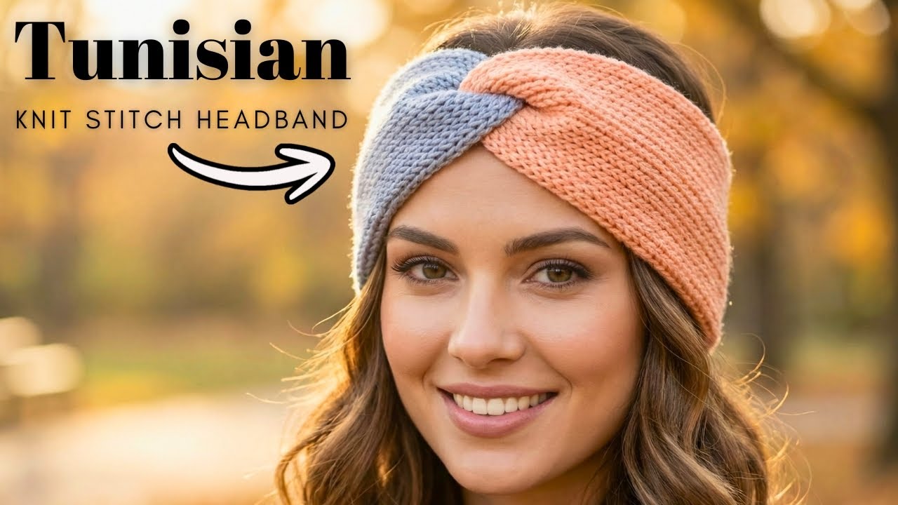 How to Crochet a Structured Zig Zag Headband | Tunisian Knit Stitch Tutorial