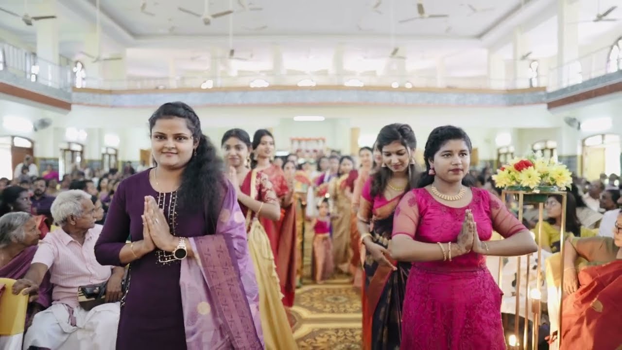 Hindu Kerala Wedding Bridal Entry Dance | AA Wedding | Sita Kalyana Song Cover | Kavya Ajith