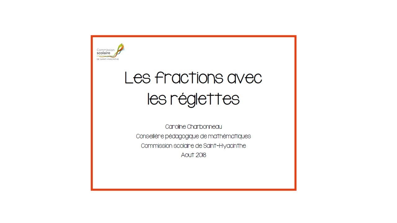 Capsule fractions - 03 Réglettes