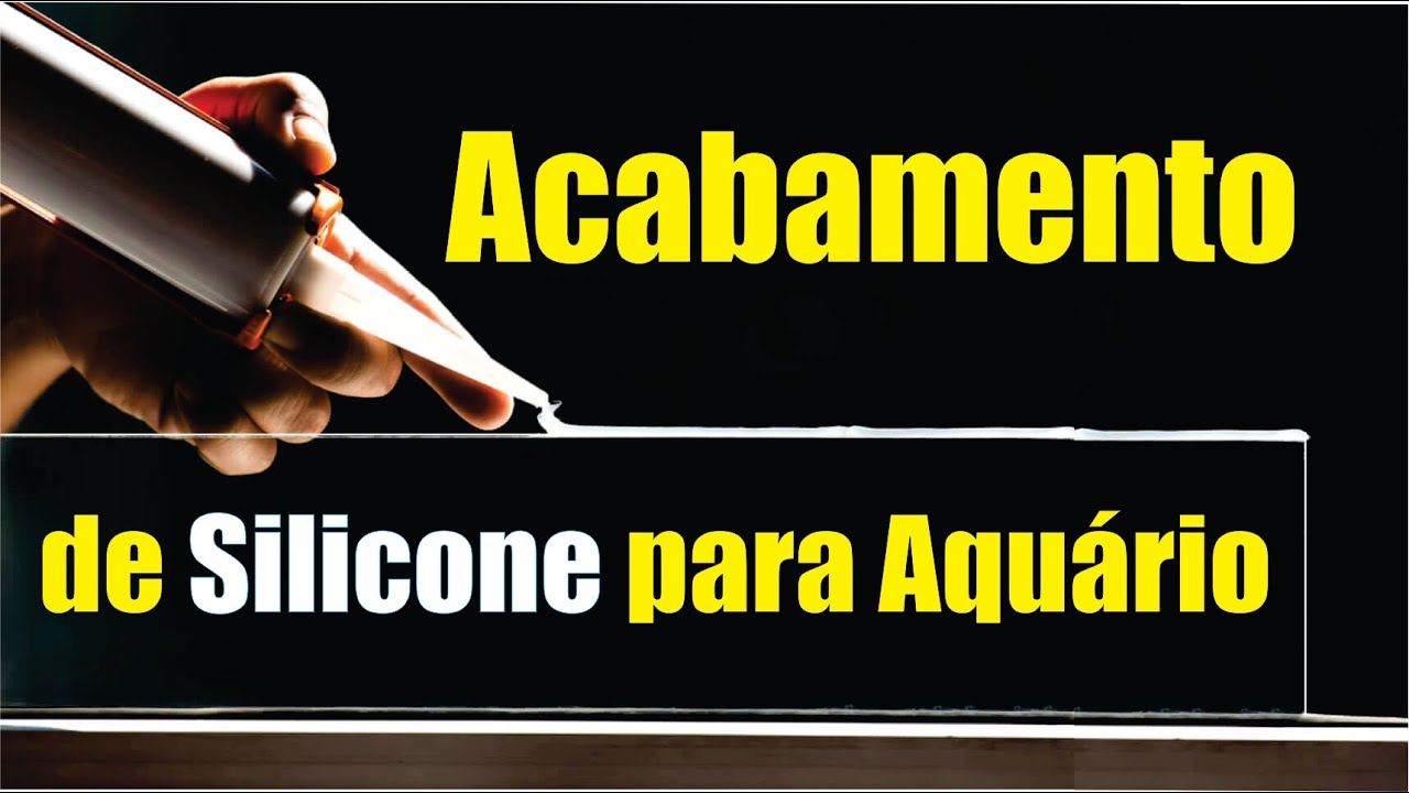 APRENDA A DAR O ACABAMENTO de Silicone para Aquário - AQUA DENIELS