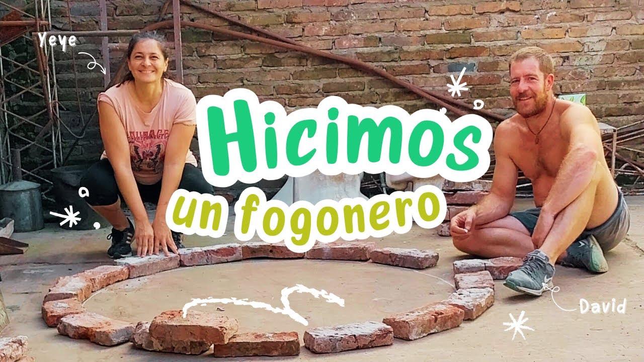 Hicimos un fogonero de ladrillos