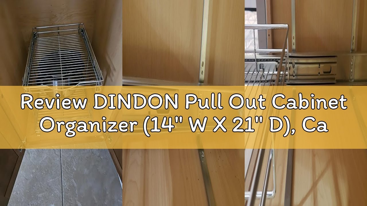 Review DINDON Pull Out Cabinet Organizer (14