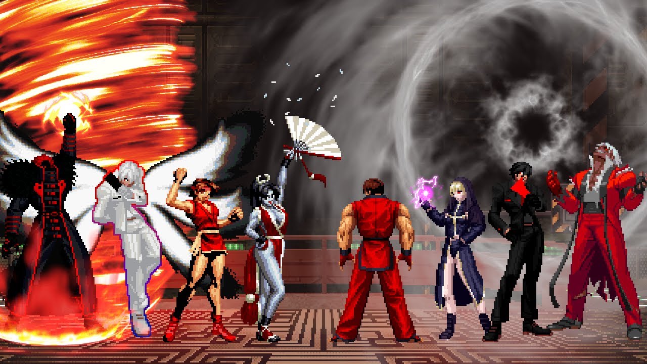 Explosive Krizalid Team vs Nightmare Rugal Team | KOF MUGEN