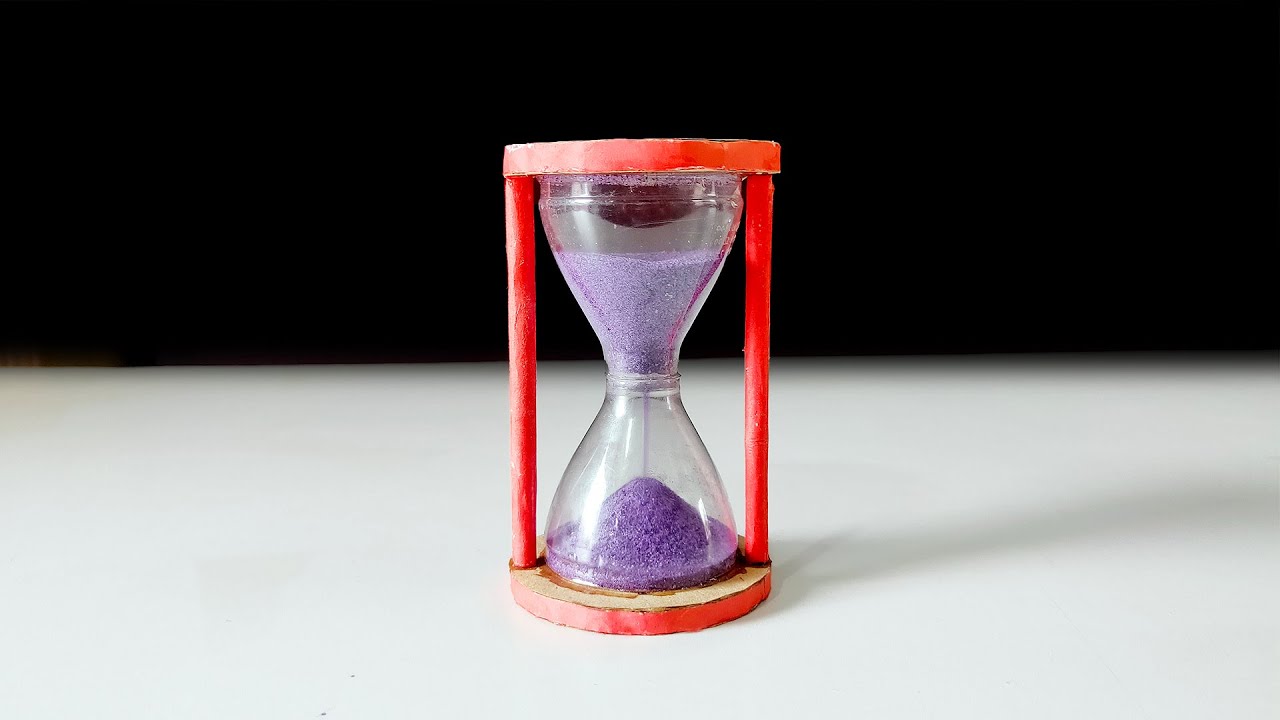 how to make a sand clock | make Hourglass with Plastic Bottle