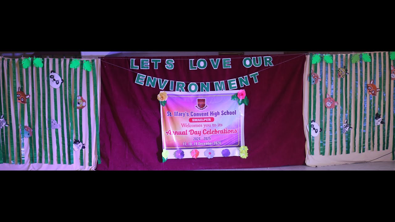 🎉 Annual Day Celebration | Saint Mary's Convent High School | Theme: Let's Love Our Environment 🌿