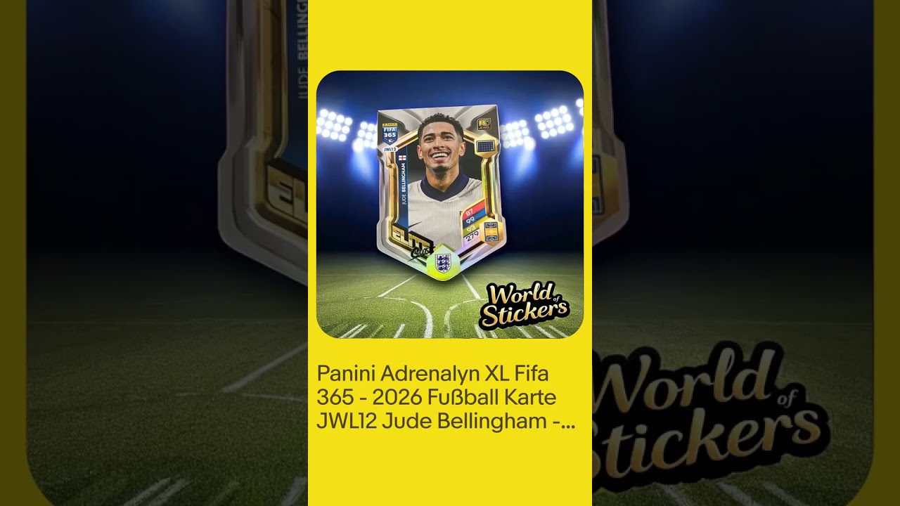 Panini Adrenalyn XL Fifa 365 - 2026 Fu&szlig;ball Karte JWL12 Jude Bellingham - Elite