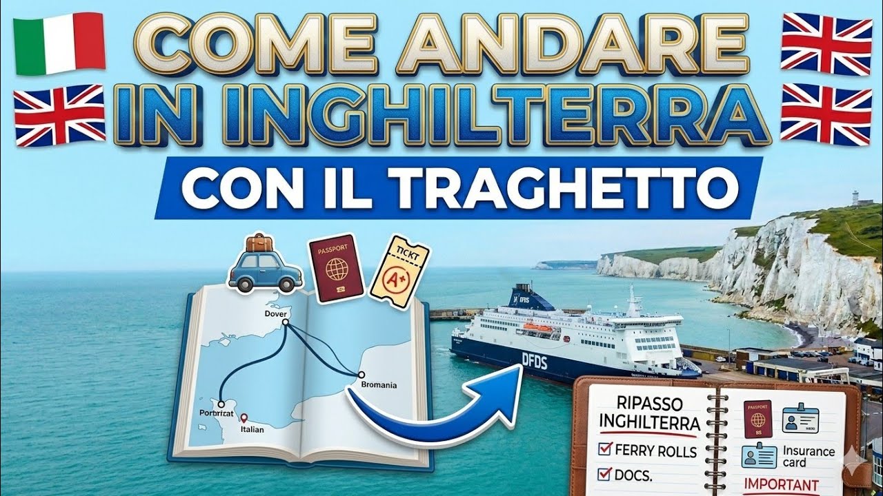 Come andare in Inghilterra col il traghetto 🛳️ Calais - Dover 🇬🇧 Info pratiche #travel #uk #france 