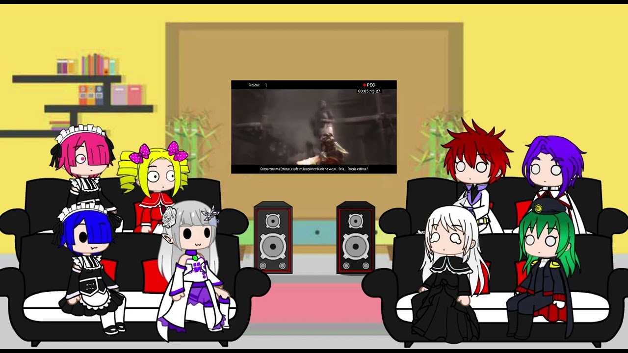 Re:Zero Reagindo a Kratos é O Homem (