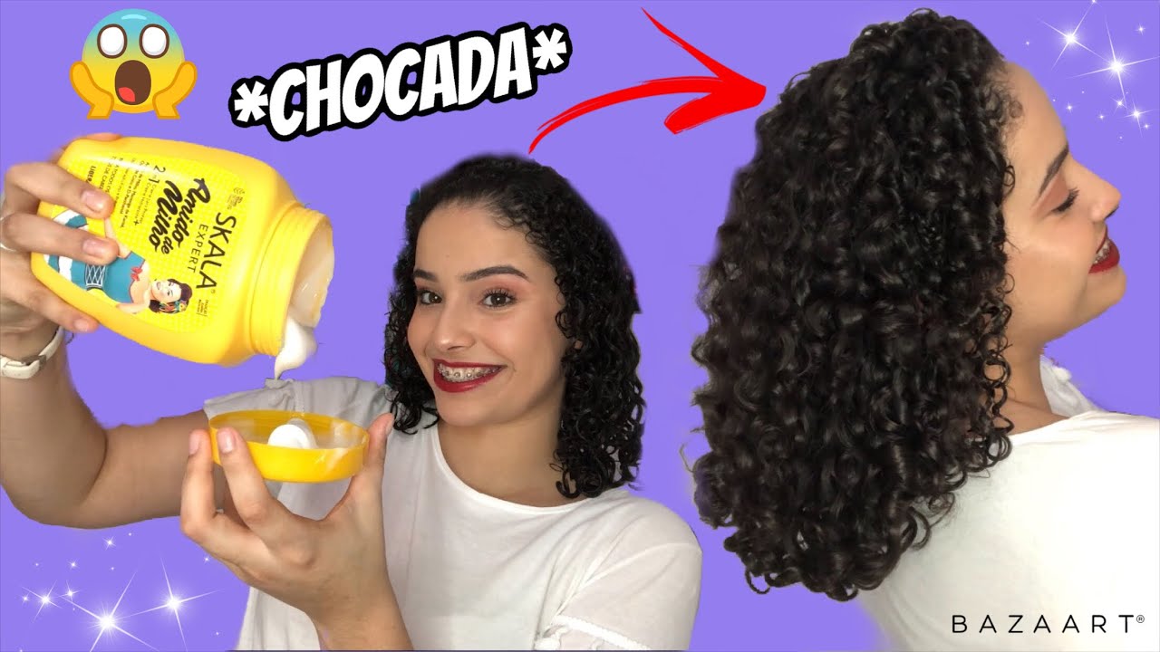 TESTEI O POTÃO AMIDO DE MILHO DA SKALA NO MEU CABELO CACHEADO | por Rafaela Maria