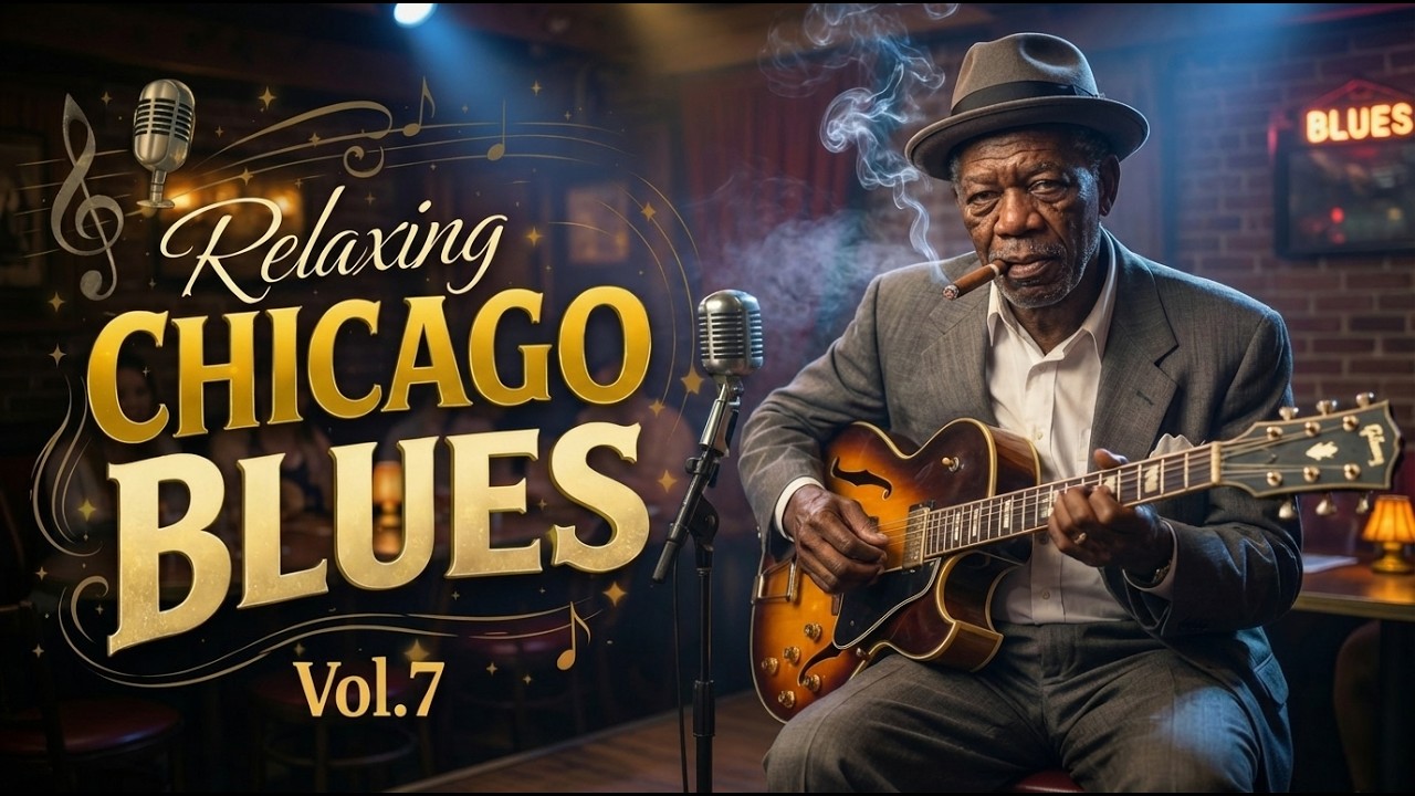 Relaxing Chicago Blues Vol.7 | 1 Hour Smooth Blues Guitar Instrumental for Study, Work & Focus