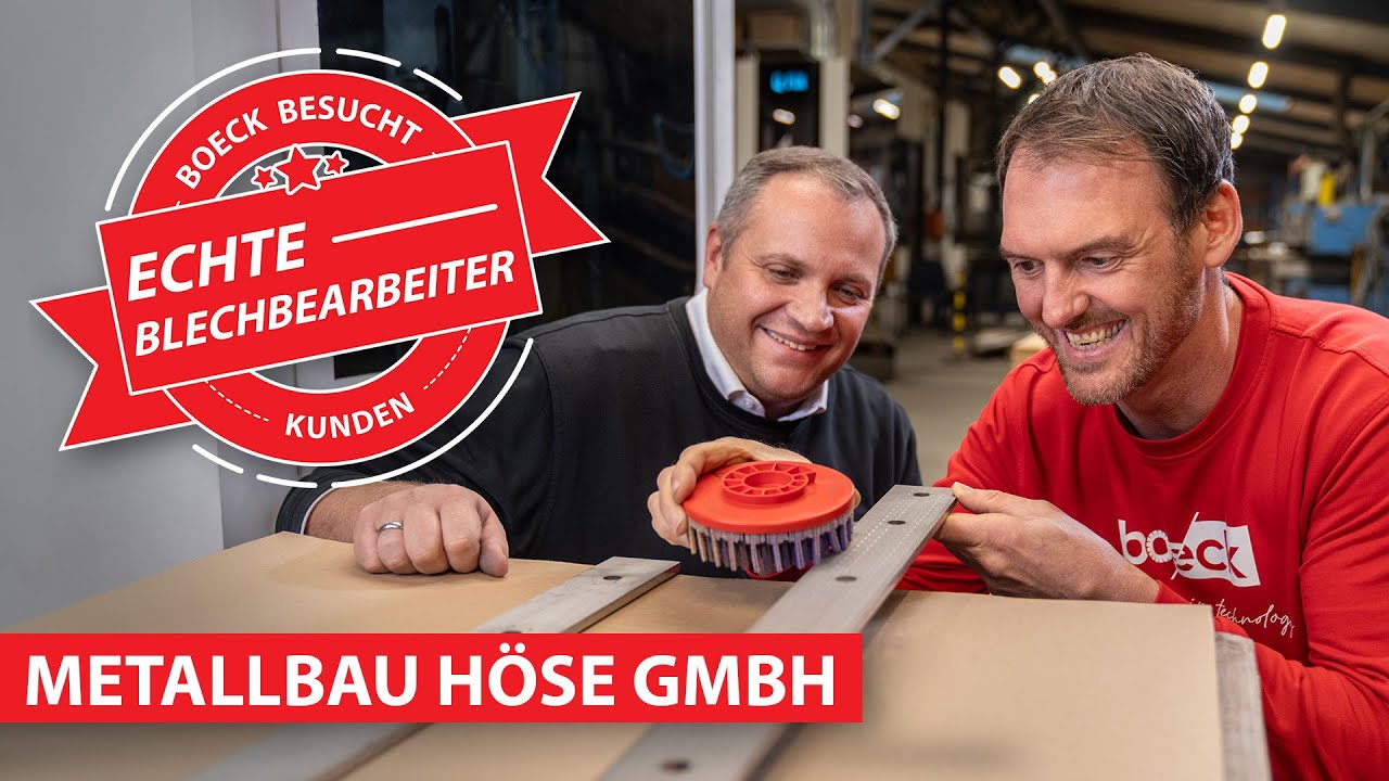 Metallbau H&ouml;se - Echte Blechbearbeiter -  boeck besucht Kunden