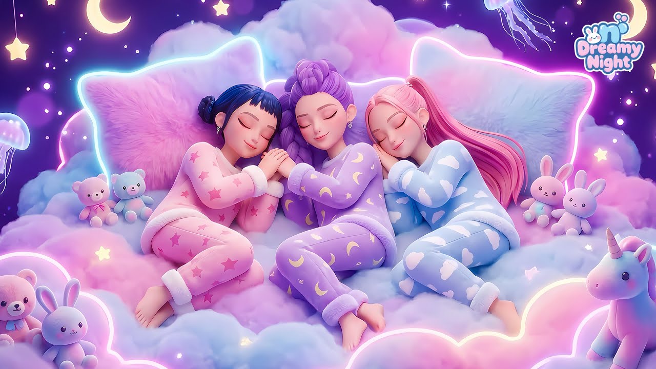 Спите спокойно с Руми, Мирой и Зои 🌙 Выработка мелатонина для спокойного сна 💤 #музыкадлясна
